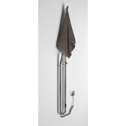 Sapho - Elektrischer Handtuchheizkörper mit Timer DUOPASSO 45W 170x12 cm polierter Chrom