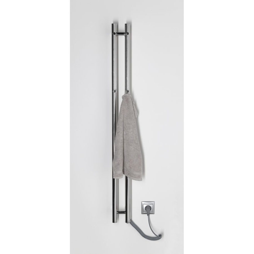 Sapho - Elektrischer Handtuchwärmer PAPINADO 40W 120x11 cm hochglänzender Chrom