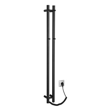 Sapho - Elektrischer Handtuchwärmer PAPINADO 40W 120x11 cm matt schwarz
