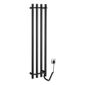 Sapho - Elektrischer Handtuchwärmer PAPINADO 85W 120x26 cm matt schwarz