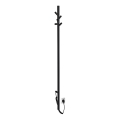 Sapho - Elektrischer Handtuchwärmer PASADOR 30W 150x15 cm matt schwarz