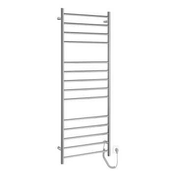 Sapho - Elektrischer Handtuchwärmer REDONDO 130 W 150 x 60 cm glänzender Chrom rund