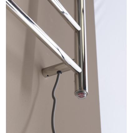 Sapho - Elektrischer Handtuchwärmer REDONDO 130 W 150 x 60 cm glänzender Chrom rund