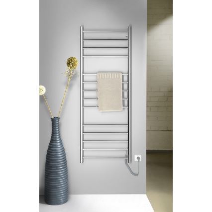 Sapho - Elektrischer Handtuchwärmer REDONDO 130W/230V 150 cm glänzender Chrom rechts rund