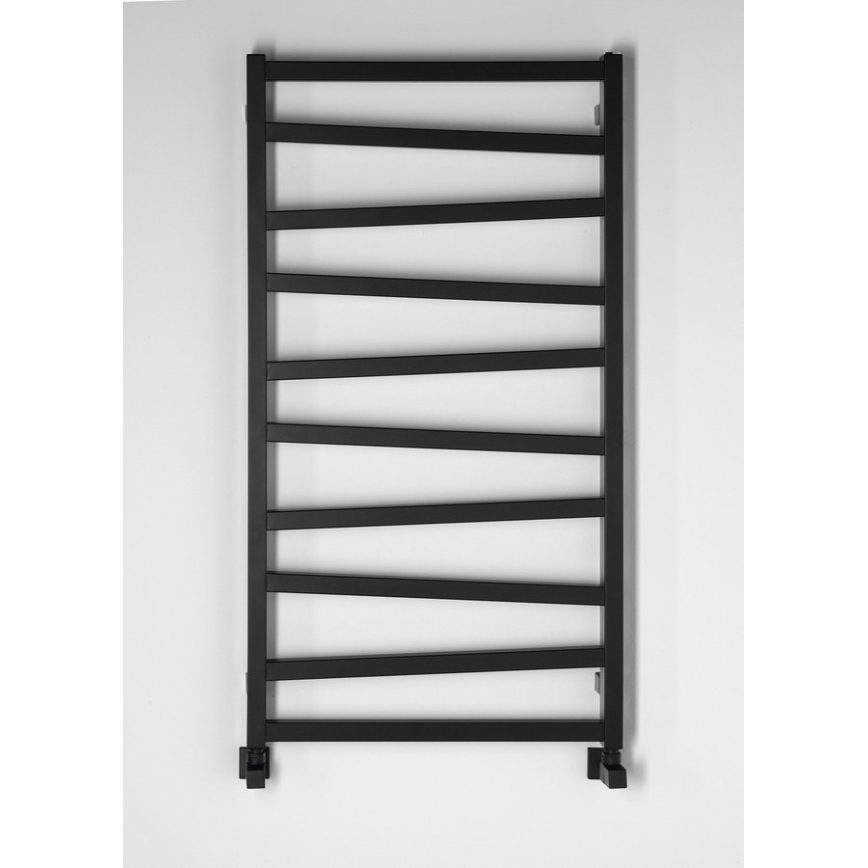 Sapho - Handtuchheizkörper ZIG 110x60 cm schwarz