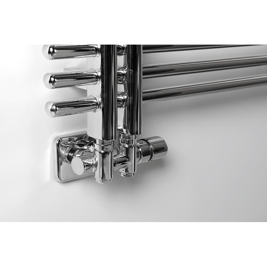 Sapho - Thermostatische Anschlussgarnitur für Mittelanschluss TWIN COMBI rechts/Hochglanzchrom