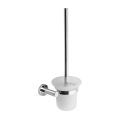Sapho - Wand-WC-Bürste X-ROUND satiniertes Glas / hochglänzender Chrom