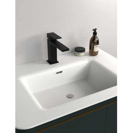 Sapho - Waschbeckenarmatur CUBEMIX 15,3 cm matt schwarz