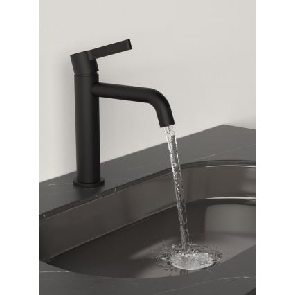 Sapho - Waschbeckenarmatur ICONIC 18,7 cm matt schwarz