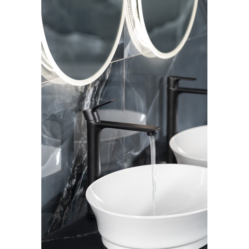 Sapho - Waschbeckenarmatur PAX 31,5 cm matt schwarz
