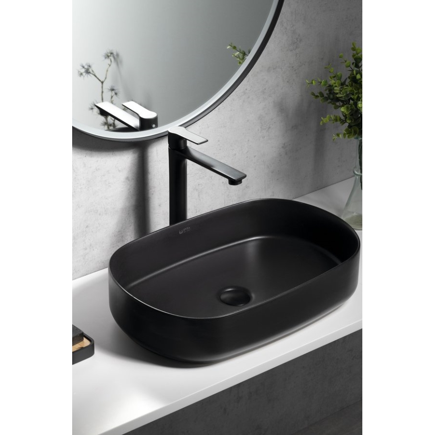 Sapho - Waschbeckenarmatur PAX 31,5 cm matt schwarz