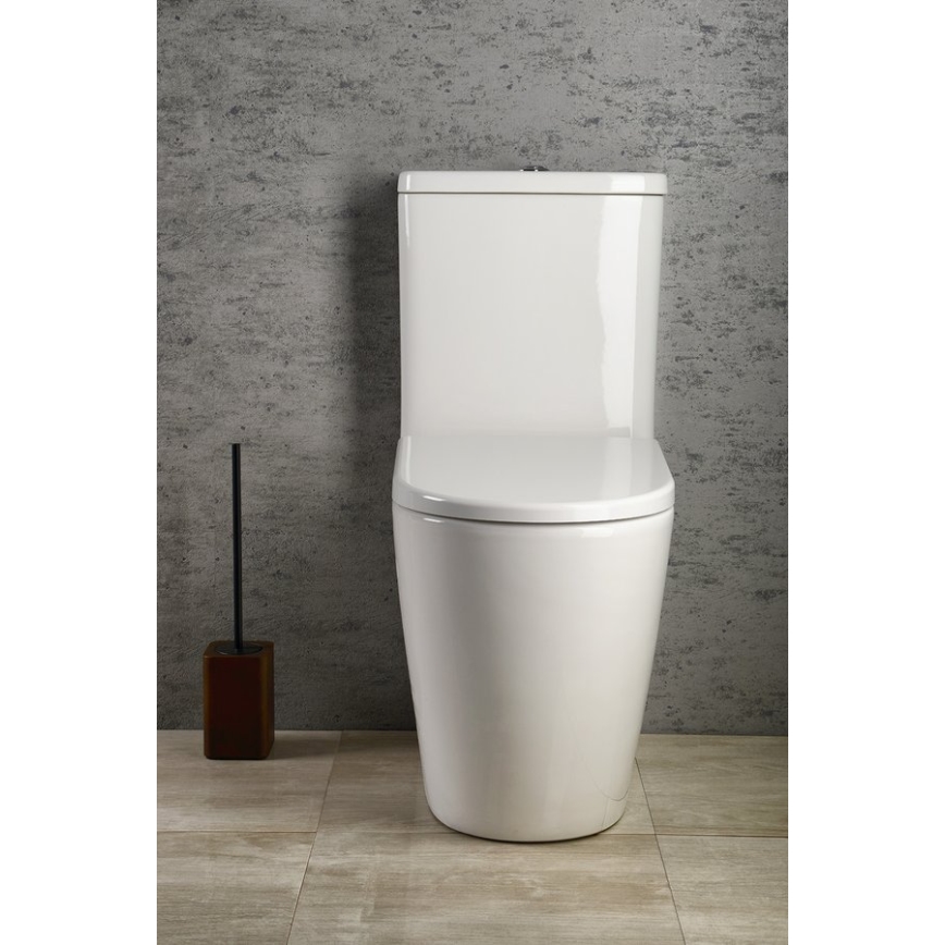 Sapho - WC-Kombi TURKU Boden-/Wandanschluss Keramik/Weiß