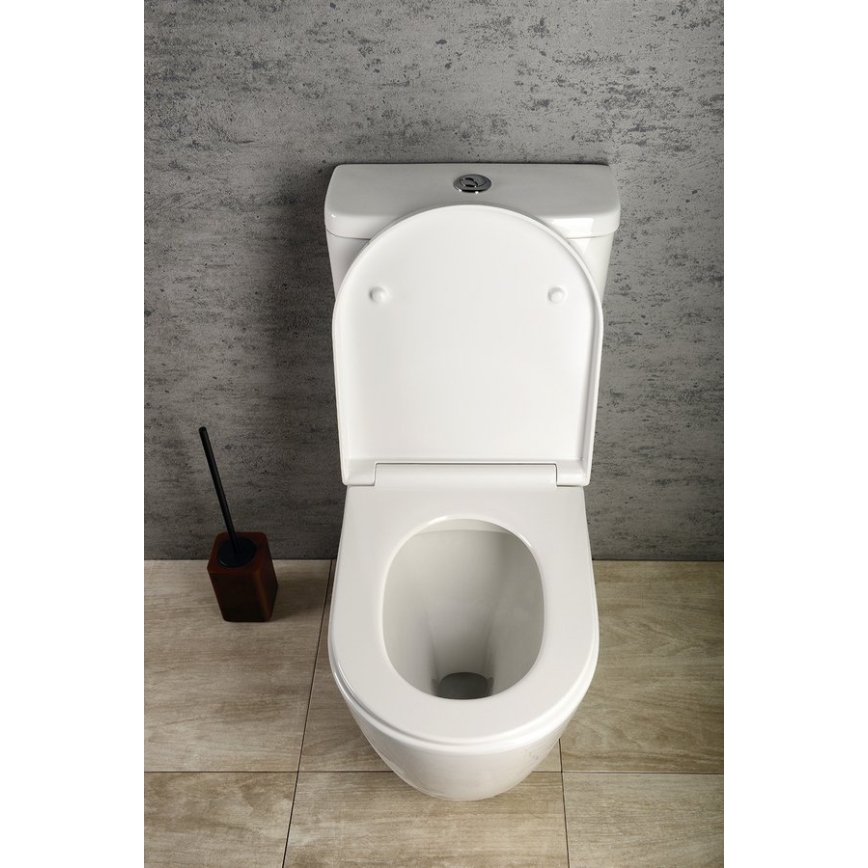 Sapho - WC-Kombi TURKU Boden-/Wandanschluss Keramik/Weiß