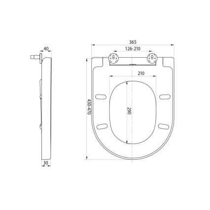 Sapho - WC-Sitz SoftClose TURKU weiß