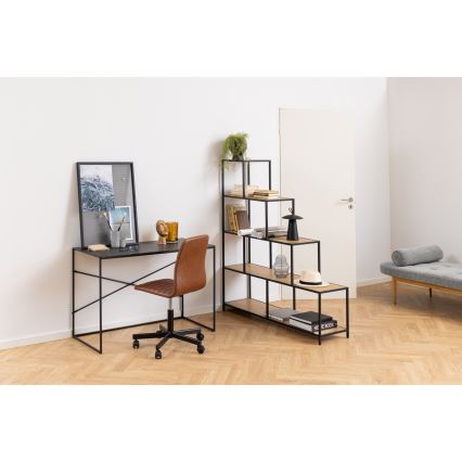 SARON Bücherregal Eiche/Schwarz