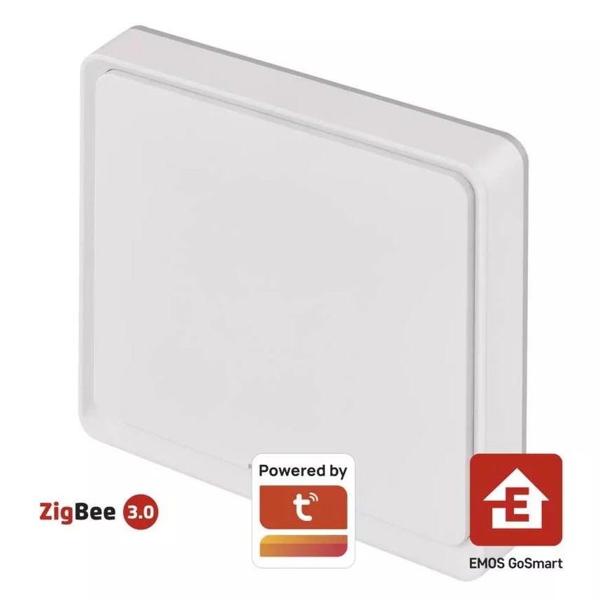 Schalter 1-Tasten GoSmart Tuya weiß