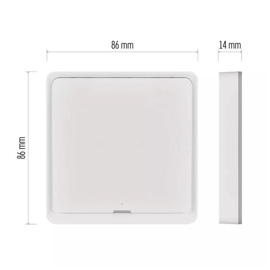 Schalter 1-Tasten GoSmart Tuya weiß