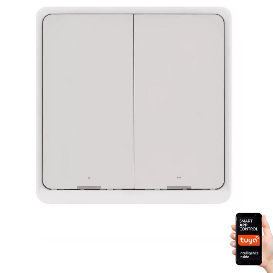 Schalter 2-Tasten GoSmart Tuya weiß