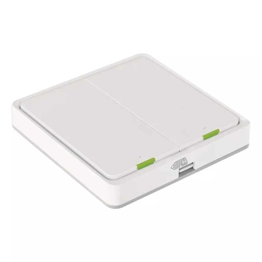 Schalter 2-Tasten GoSmart Tuya weiß