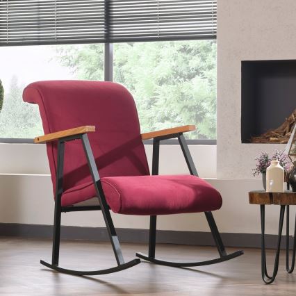 Schaukelstuhl LUNI, rot