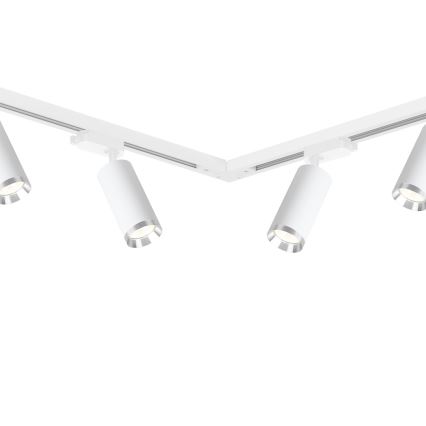 Schienenstrahler im MICA-Lichtschienensystem 6xGU10/10W/230V weiß/mattchrom