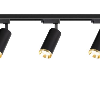Schienenstrahler im Schienensystem MICA 3xGU10/10W/230V schwarz/gold