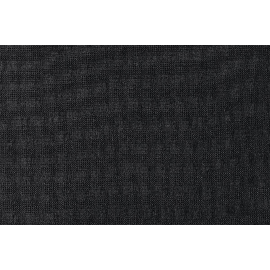 Schlafsofa mit Bettfunktion, Stauraum und Hocker PALERMO, schwarz, links