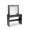Schminktisch AMORIO 94x43 cm schwarz