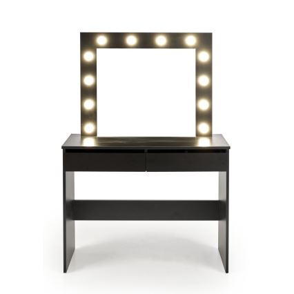 Schminktisch AMORIO 94x43 cm schwarz