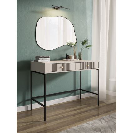 Schminktisch LUE Beige/Schwarz