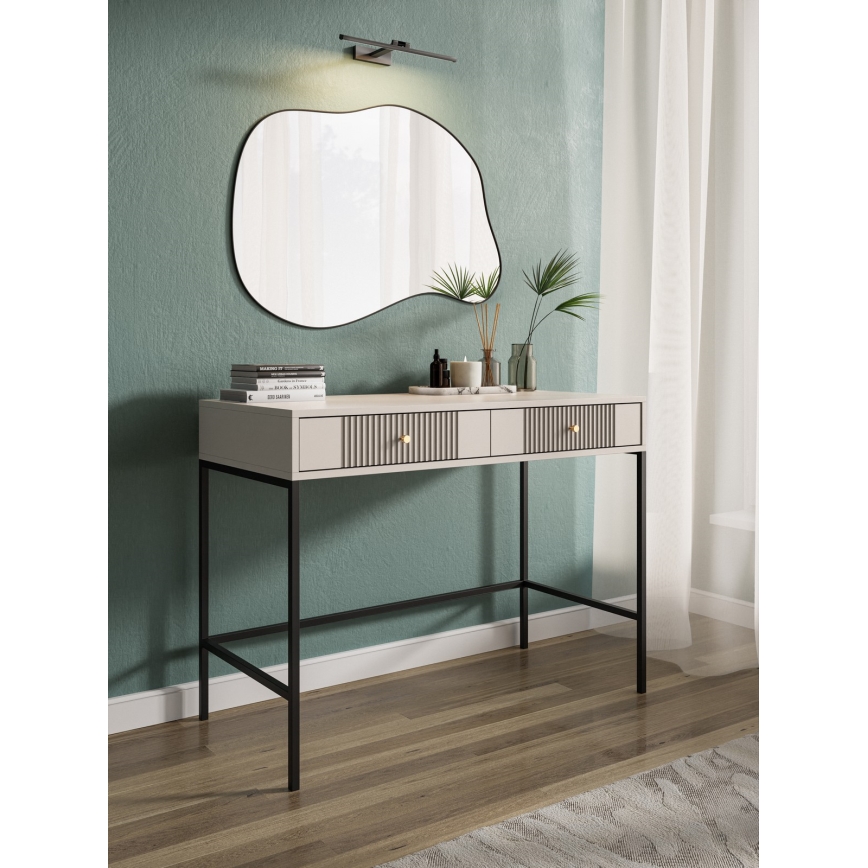 Schminktisch LUE Beige/Schwarz