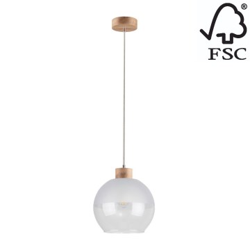 Schnur-Hängeleuchte ALESSANDRO 1xE27/60W/230V – FSC-zertifiziert