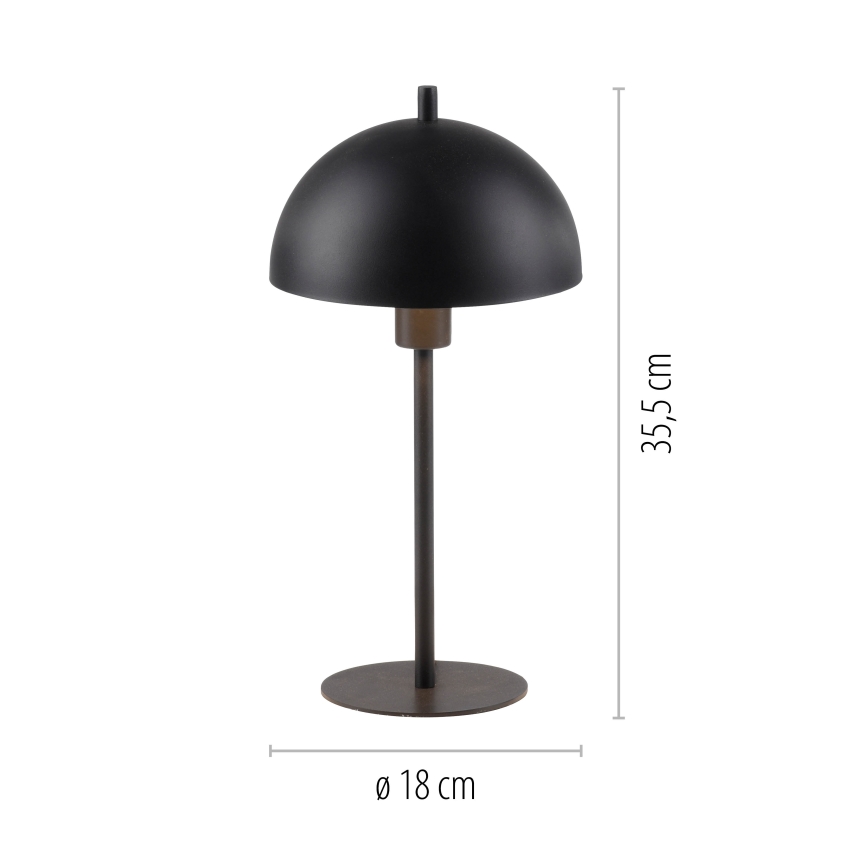 Schöner Wohnen 11726-18 - Tischlampe ALI 1xE14/15W/230V schwarz