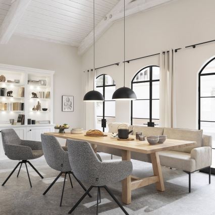 Schöner Wohnen 11728-18 - Pendelleuchte ALI 1xE27/25W/230V Ø 38 cm schwarz