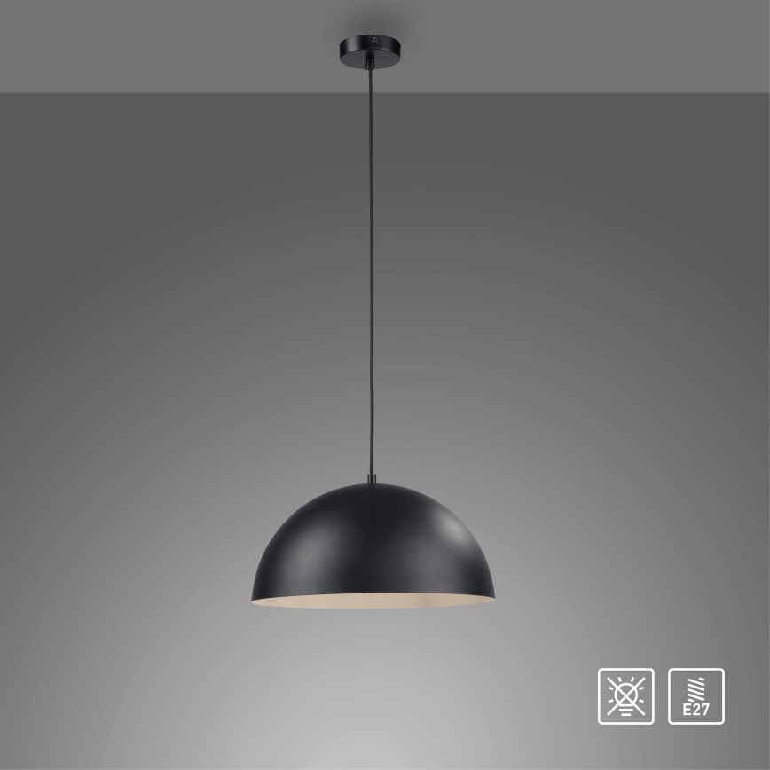 Schöner Wohnen 11728-18 - Pendelleuchte ALI 1xE27/25W/230V Ø 38 cm schwarz