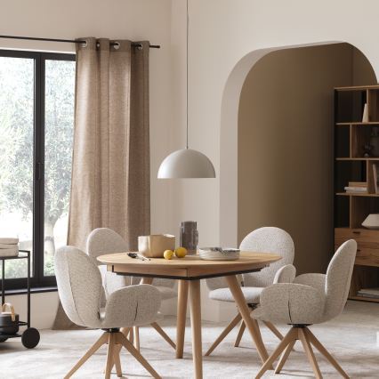 Schöner Wohnen 11728-39 - Pendelleuchte ALI mit Kabel, 1x E27/25W/230V, Ø 38 cm, grau