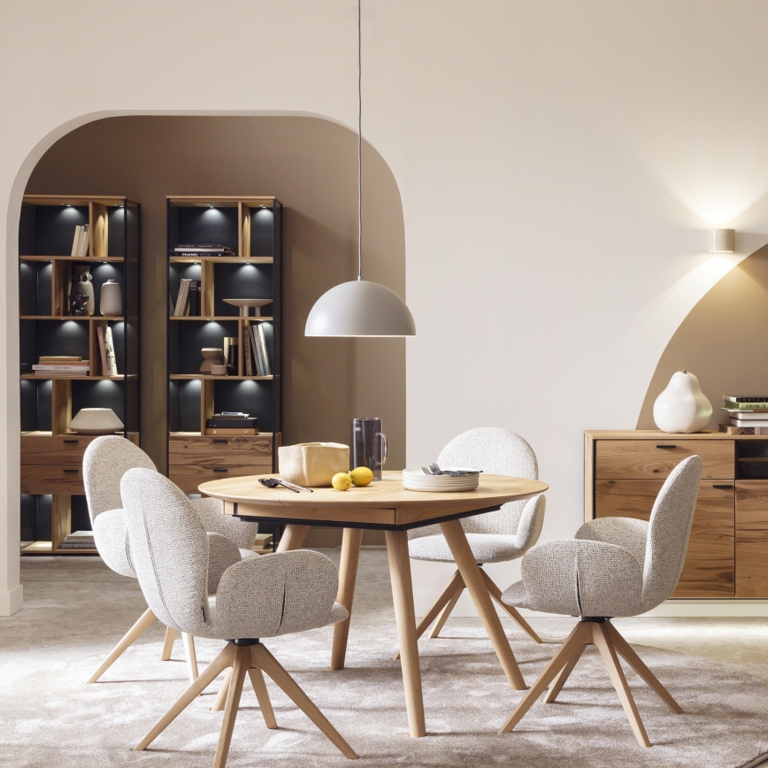 Schöner Wohnen 11728-39 - Pendelleuchte ALI mit Kabel, 1x E27/25W/230V, Ø 38 cm, grau