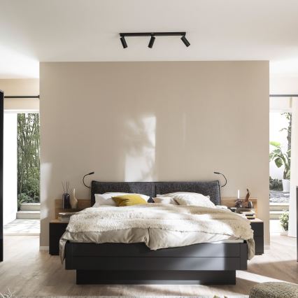 Schöner Wohnen 11794-18 - LED-Spot DANTE 3xGU10/10W/230V + LED/14,4W schwarz