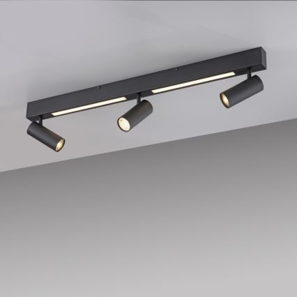 Schöner Wohnen 11794-18 - LED-Spot DANTE 3xGU10/10W/230V + LED/14,4W schwarz