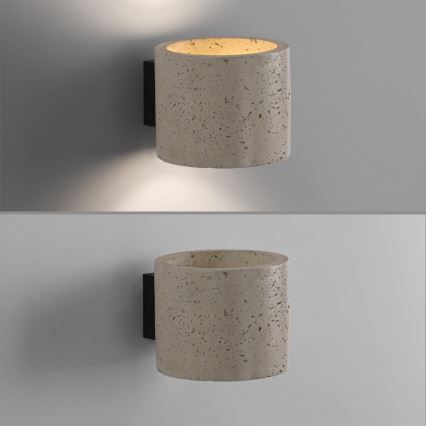 Schöner Wohnen 12542-42 - Wandleuchte TRAVENTA 1xG9/10W/230V Beton