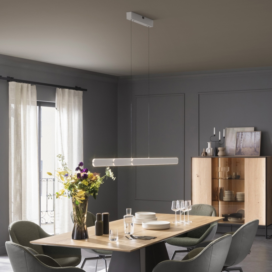 Schöner Wohnen 12577-16 - dimmbare Pendelleuchte an Kabel ADRIANA ROUND 2xLED/24W/230V 2700/3000/3500/4000/5000K weiß