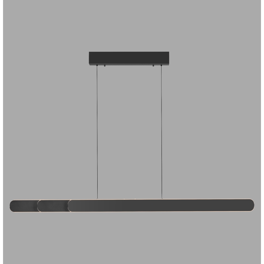 Schöner Wohnen 12577-18 - dimmbare Hängeleuchte mit Seilaufhängung ADRIANA ROUND 2xLED/24W/230V 2700/3000/3500/4000/5000K schwarz