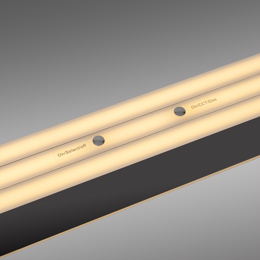 Schöner Wohnen 12577-18 - dimmbare Hängeleuchte mit Seilaufhängung ADRIANA ROUND 2xLED/24W/230V 2700/3000/3500/4000/5000K schwarz