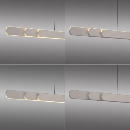 Schöner Wohnen 12577-39 - ADRIANA ROUND dimmbare Pendelleuchte an Kabel 2xLED/24W/230V 2700/3000/3500/4000/5000K grau