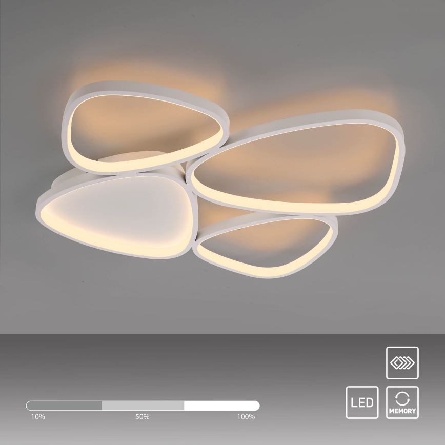 Schöner Wohnen 14038-16 - dimmbare LED-Deckenleuchte PEBBLES LED/35,5W/230V weiß