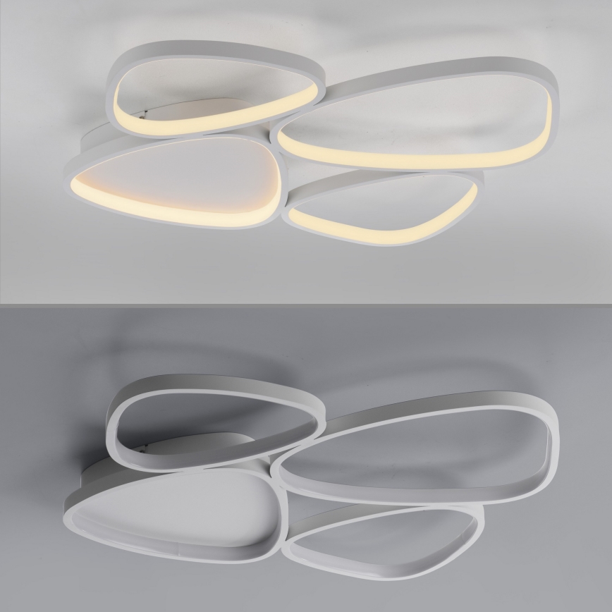 Schöner Wohnen 14038-16 - dimmbare LED-Deckenleuchte PEBBLES LED/35,5W/230V weiß