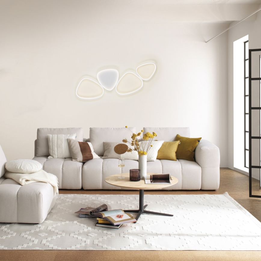 Schöner Wohnen 14039-16 - dimmbare LED-Deckenleuchte PEBBLES LED/35,5W/230V weiß