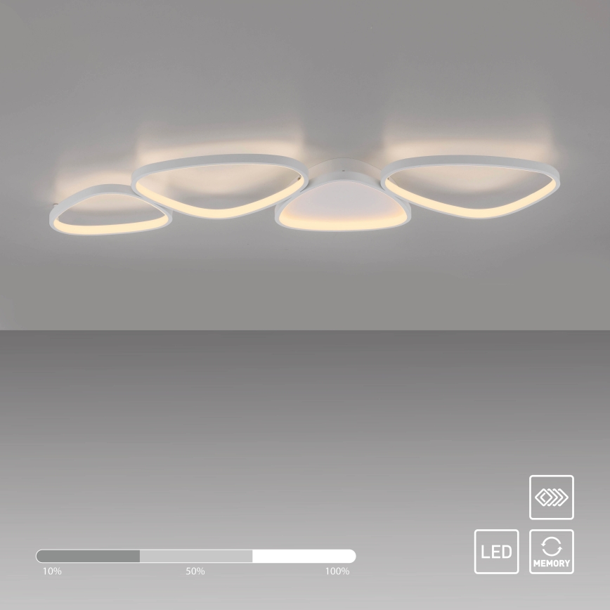 Schöner Wohnen 14039-16 - dimmbare LED-Deckenleuchte PEBBLES LED/35,5W/230V weiß