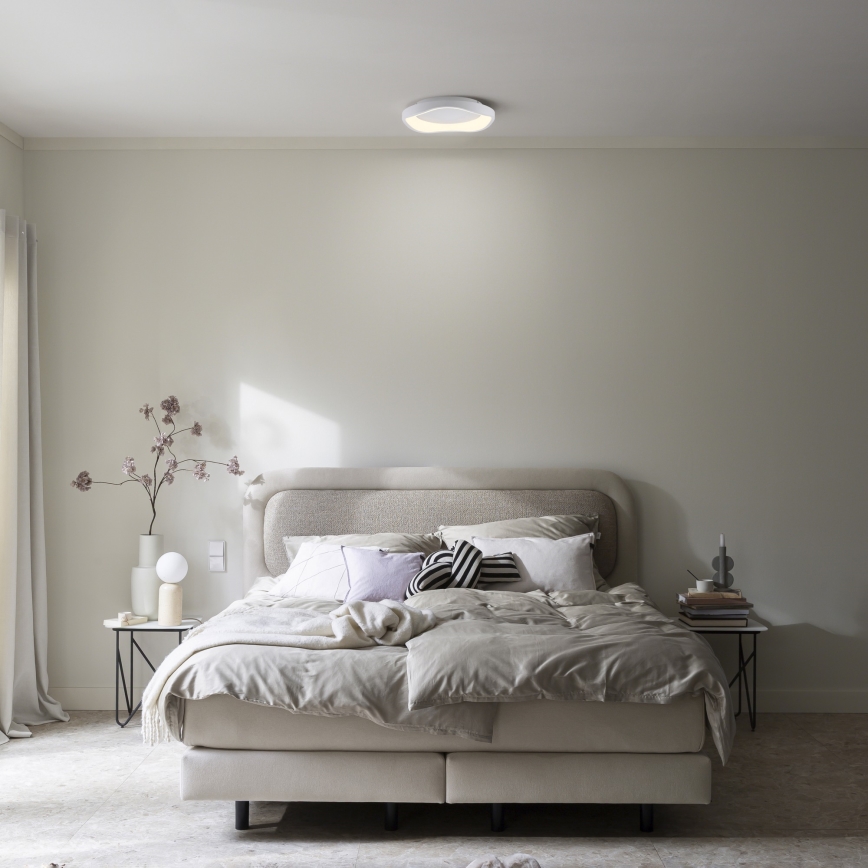 Schöner Wohnen 14233-16 - Dimmbare LED-Deckenleuchte MONTA LED/21W/230V Ø 40 cm weiß