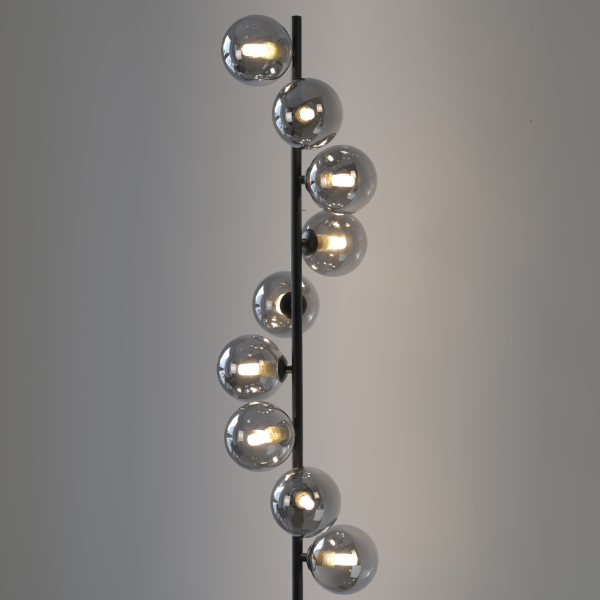 Schöner Wohnen 14506-18 - LED Stehleuchte DUBAI 9xG9/3W/230V schwarz/rauchglas